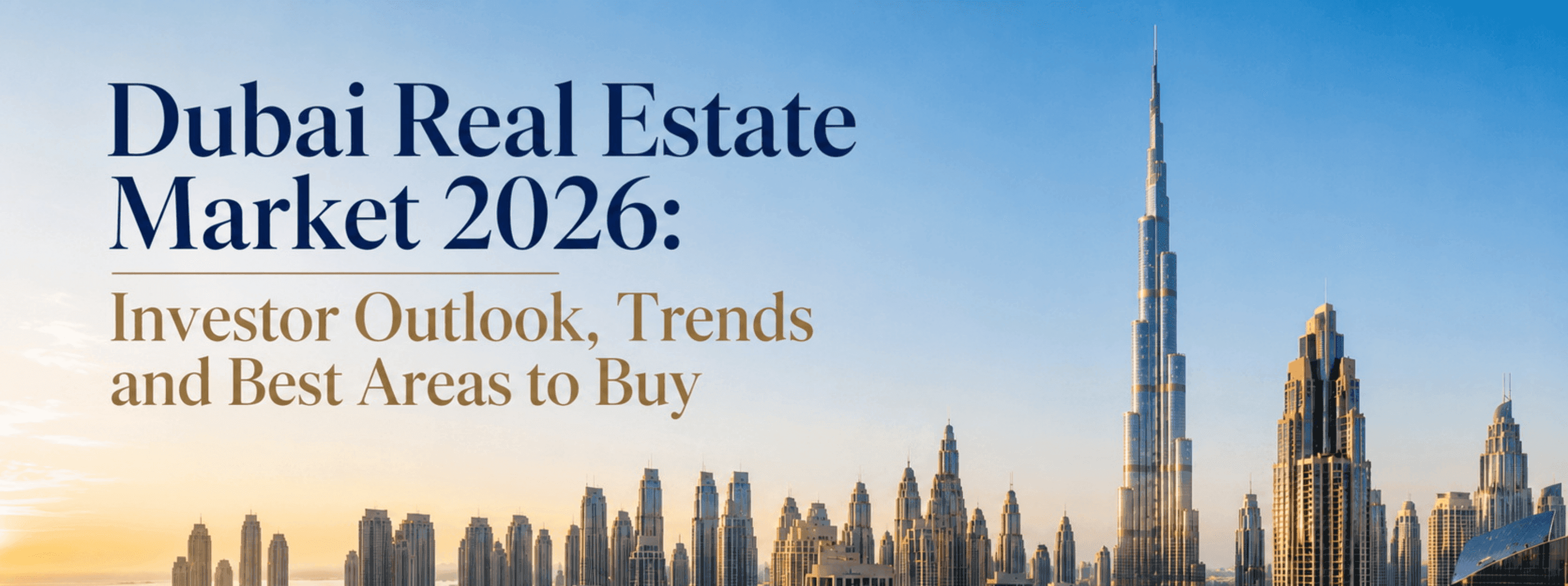Dubai Real Estate Market 2026: Investor Outlook, Trends and Best Areas to Buy